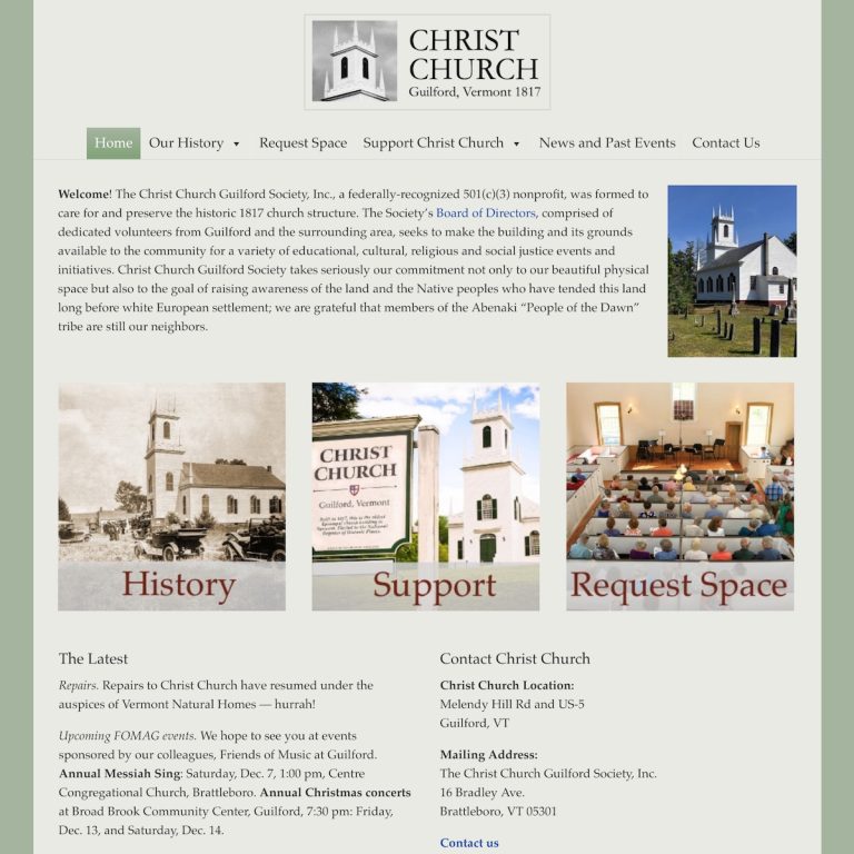 Christ Church web site