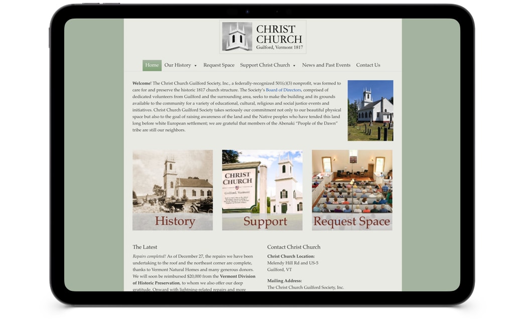 christ church guilford homepage